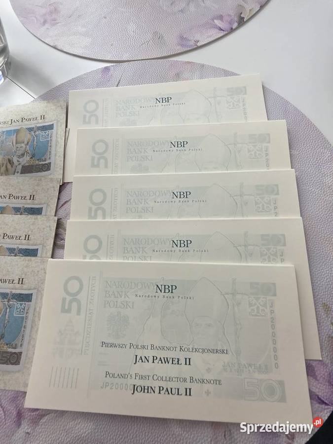 Banknot Jan Paweł Numizmatyka Bydgoszcz