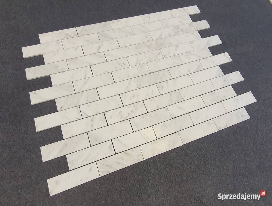 Mozaika Bianco Carrara Statuario Bricks Cegiełka Bielawa sprzedam
