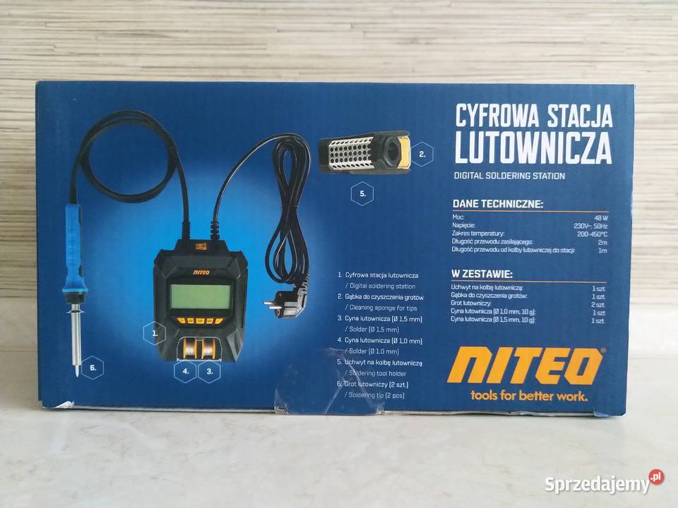 NAJTANIEJ Cyfrowa Stacja Lutownicza 450st 48W śląskie Zabrze