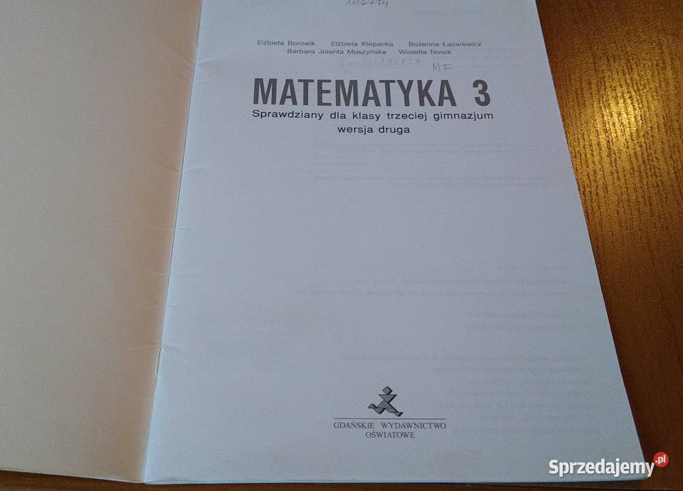 Matematyka 3 sprawdziany klasy trzeciej Gdańsk