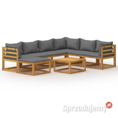 vidaXL 8cz zestaw wypoczynkowy do ogrodu sprzedam