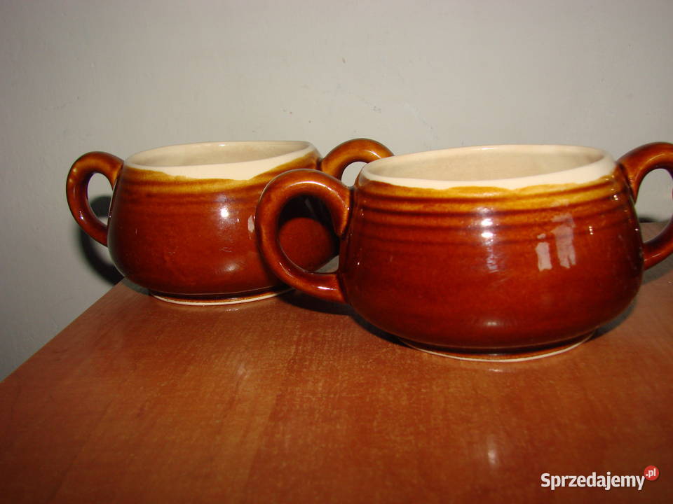 bulionówkaflaczarka porcelitowa PRL Pruszcz Gdański