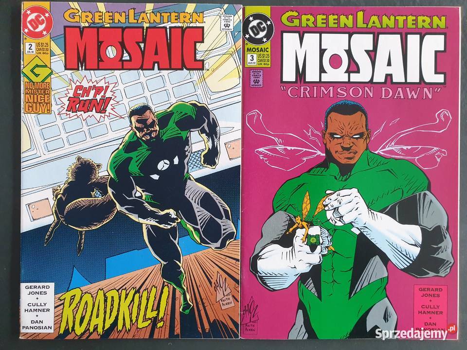 Green Lantern Mosaic 7 komiksów DC USA 1992 Superbohaterowie Gdynia