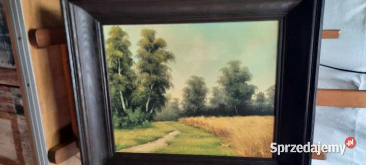 Obraz olejny sygnowany 5 z ramą