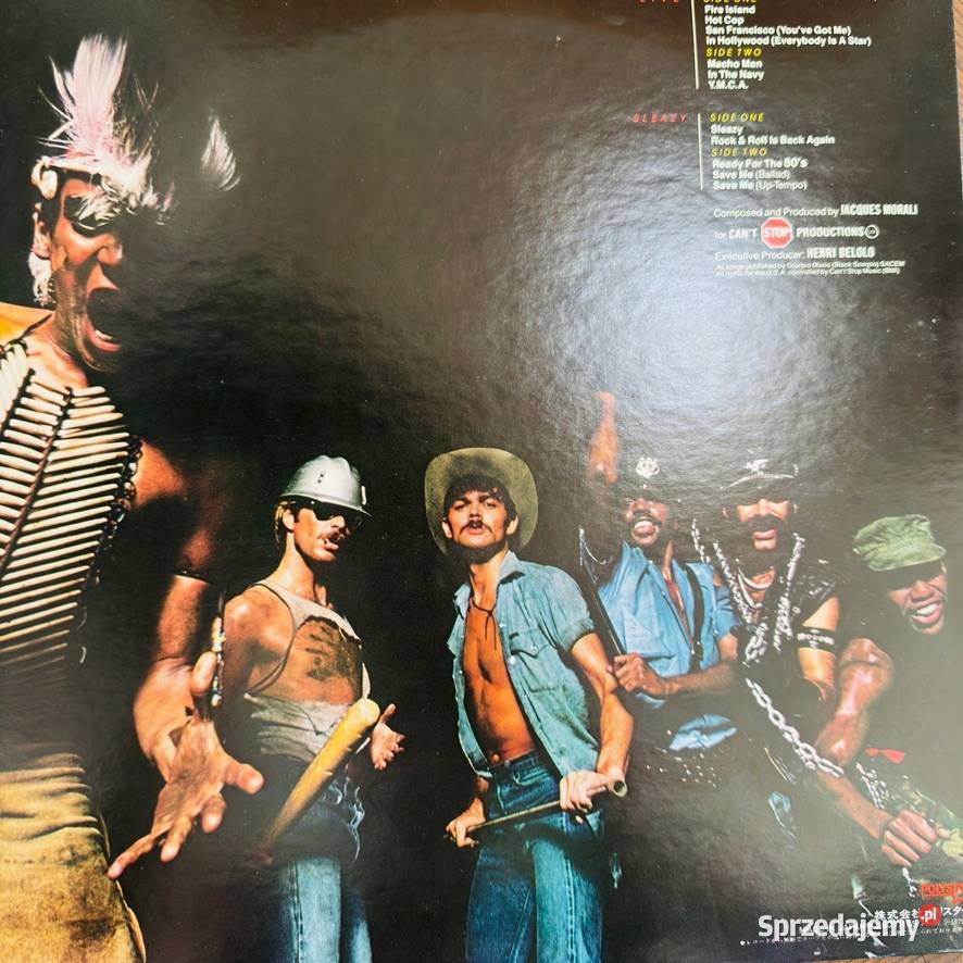 Village People Live And Sleazy NMNM Japan Obi 2 rock wielkopolskie