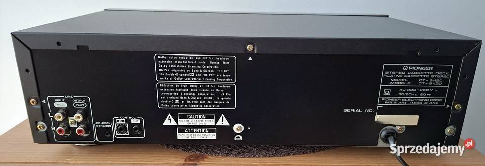 Pioneer deck CTS420 trzy głowicowy mazowieckie