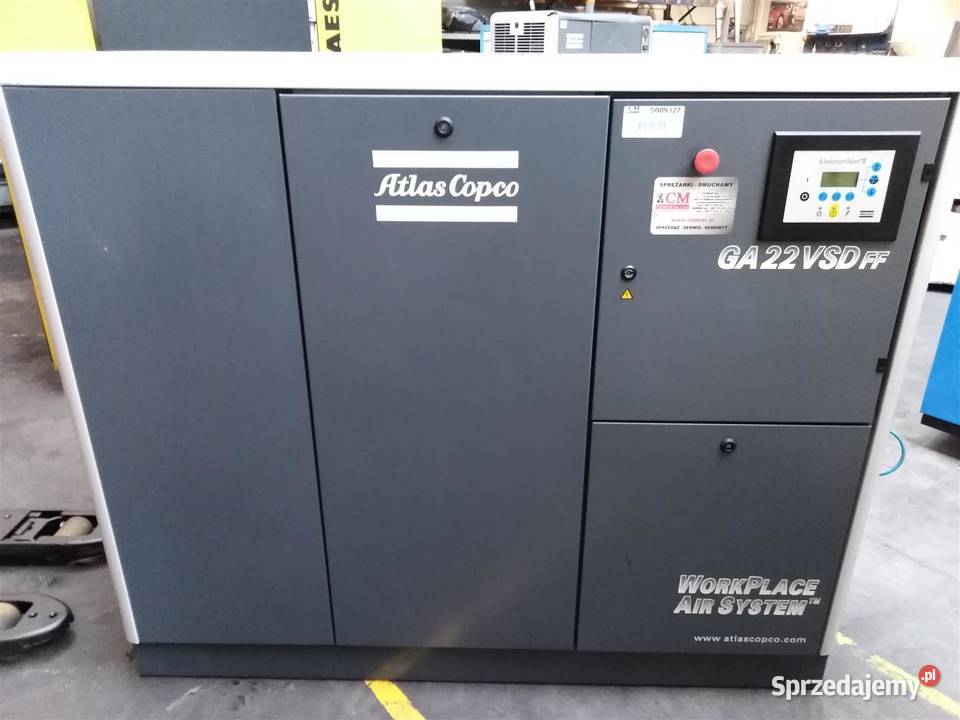 Sprężarka śrubowa ATLASCOPCO GA22VSDFF 22 kW opolskie Wilków