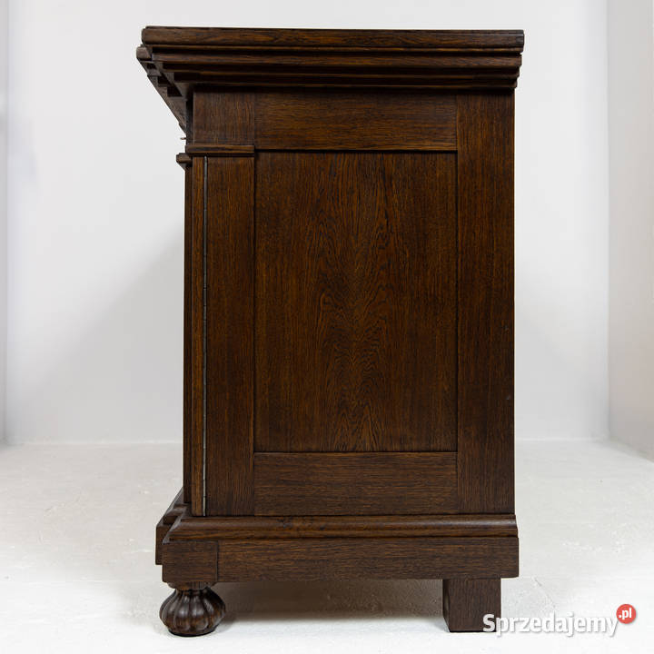 Duża Komoda Stylowa Bufet Czterodrzwiowy Antyk Antyki, Sztuka, Kolekcje Swarzędz