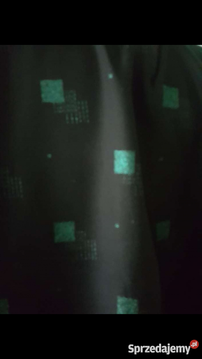 BLUZKA czarna z zielonym wzorem koszula Bluzki i koszule Złotniki sprzedam