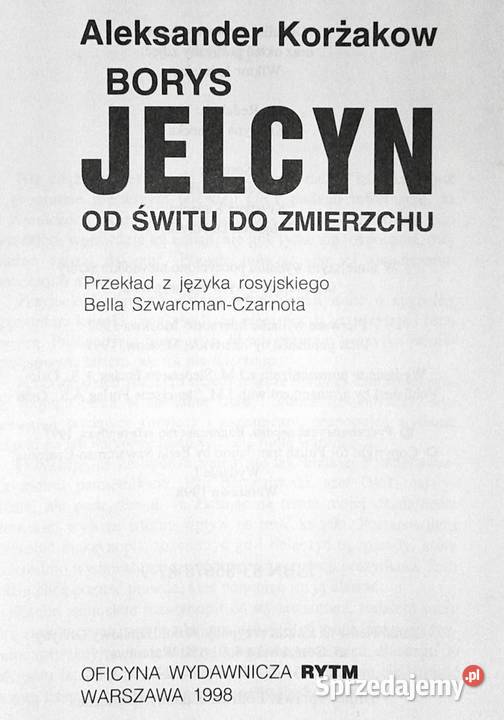 Borys Jelcyn świtu do zmierzchu Aleksander Chełm