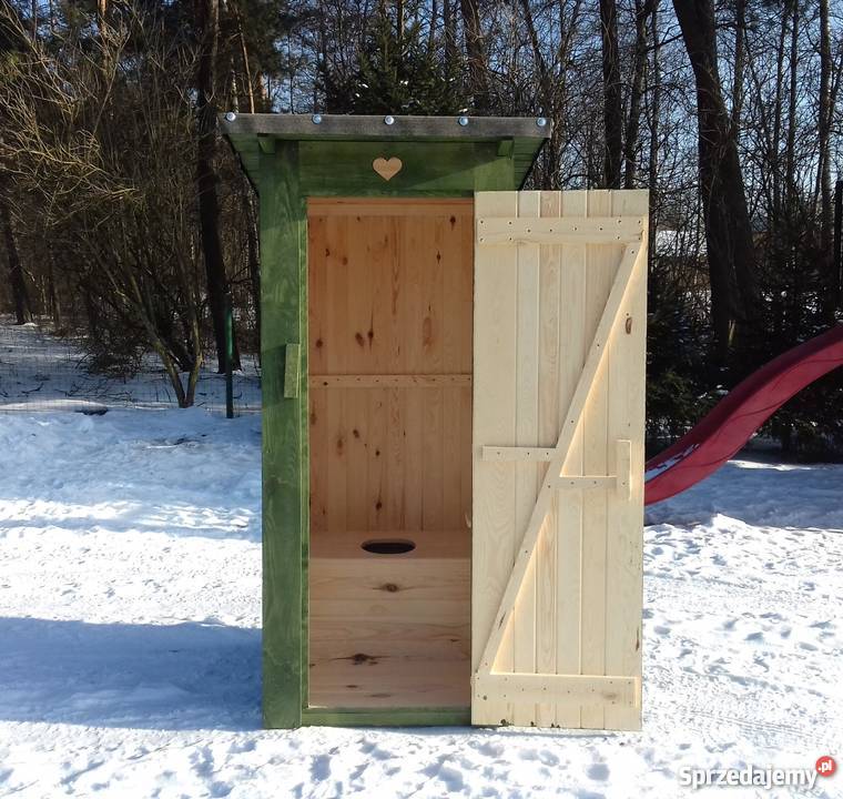 Toaleta drewniana narzędziówka na działkę budowę Drużbice