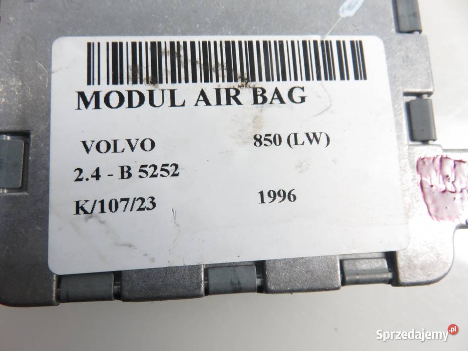 MODUŁ AIRBAG VOLVO 850 LW 9148495 0285001098 osobowe