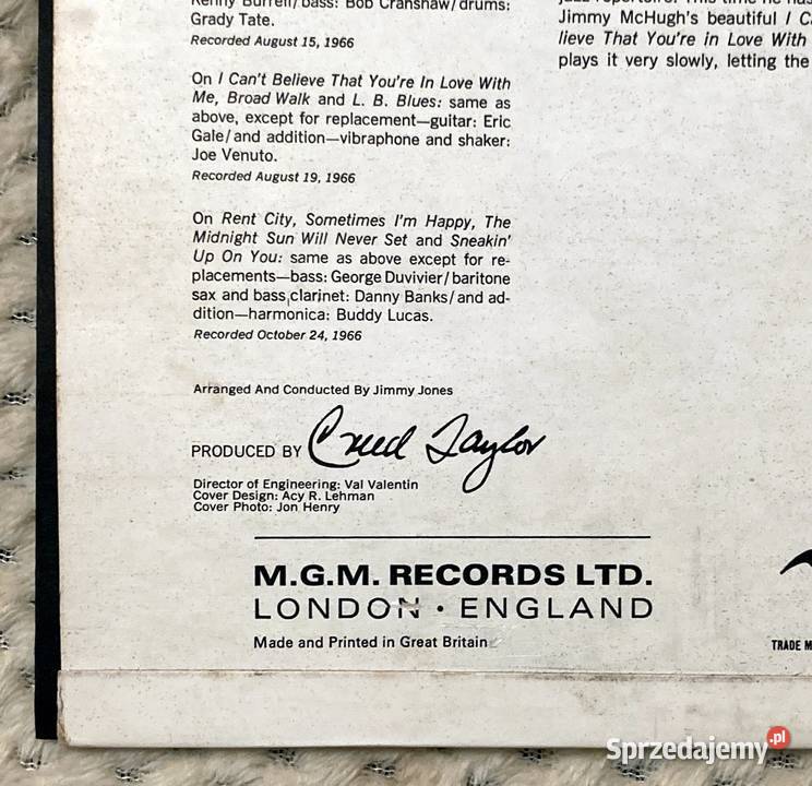 Johnny Hodges Blue Notes płyta winylowa Szczecin