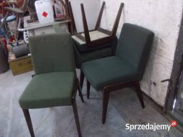 Krzesła drewniane AGA PRL vintage 2 śląskie Bielsko-Biała