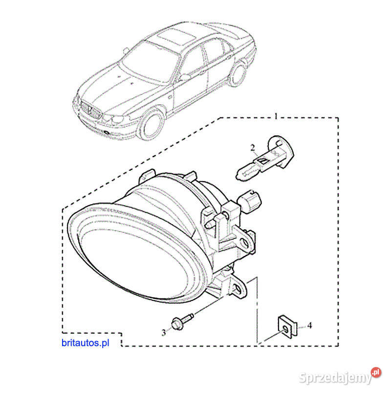 ROVER 75 HALOGEN LAMPA PRZECIWMGIELNA ORYGINAŁ wielkopolskie Poznań