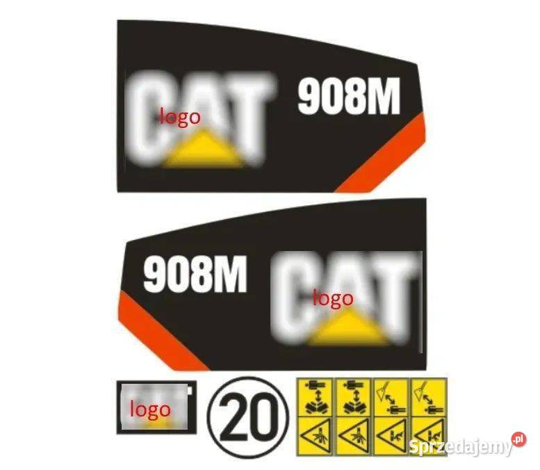 Naklejki Oklejenie CAT 908M Zamiennik mazowieckie Janików