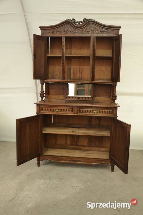kredens dębowy secesja