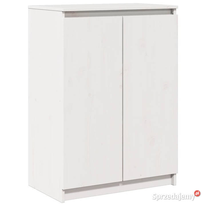 Szafka boczna biała 60x36x84 lite drewno sosnowe Pozostałe