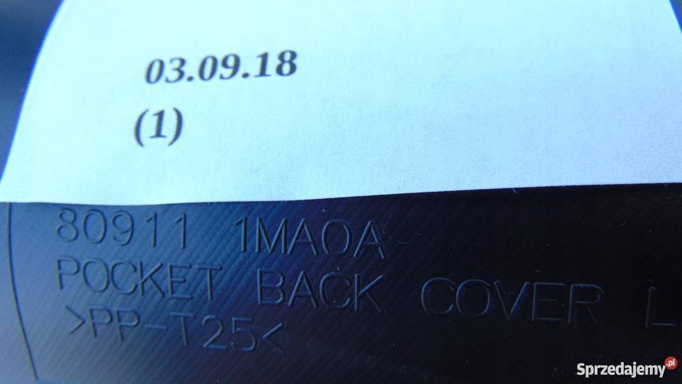 BOCZEK TAPICERKA DRZWI LEWY PRZÓD INFINITI Q70 osobowe