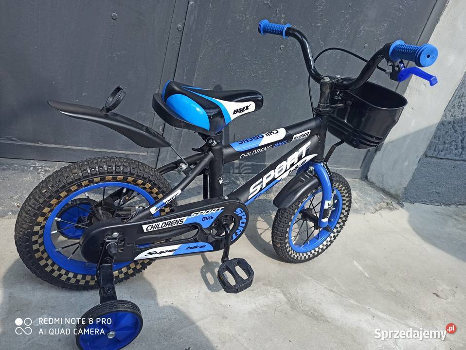 Rowerek Dziecięcy BMX 12 Kółka Boczne i Koszyk Wieliczka