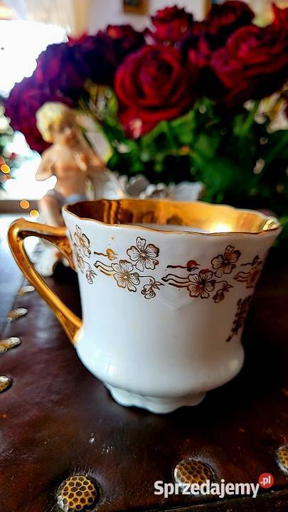 Porcelana filizanka sygnowana Oświęcim