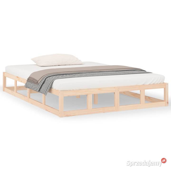 vidaXL Rama łóżka 140 x 200 lite drewno mazowieckie Warszawa