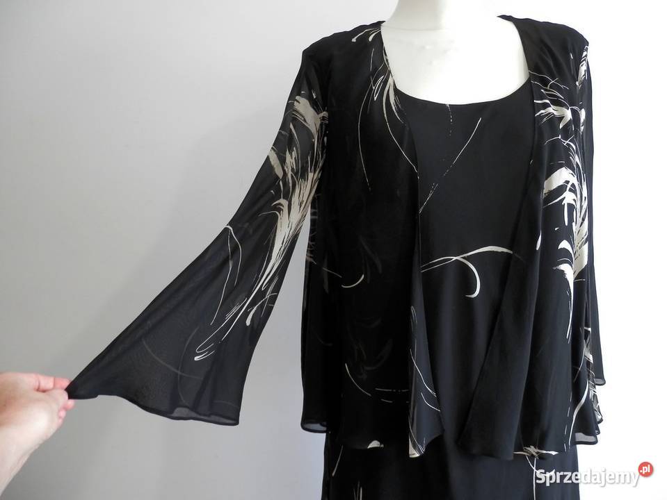 Sukienka z Narzutką Jedwabna 100 Naturalny Łomża