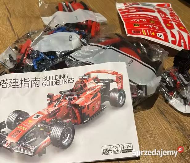 Klocki wyścigówka F1 prezent wieku 6 Zabawki Milanówek