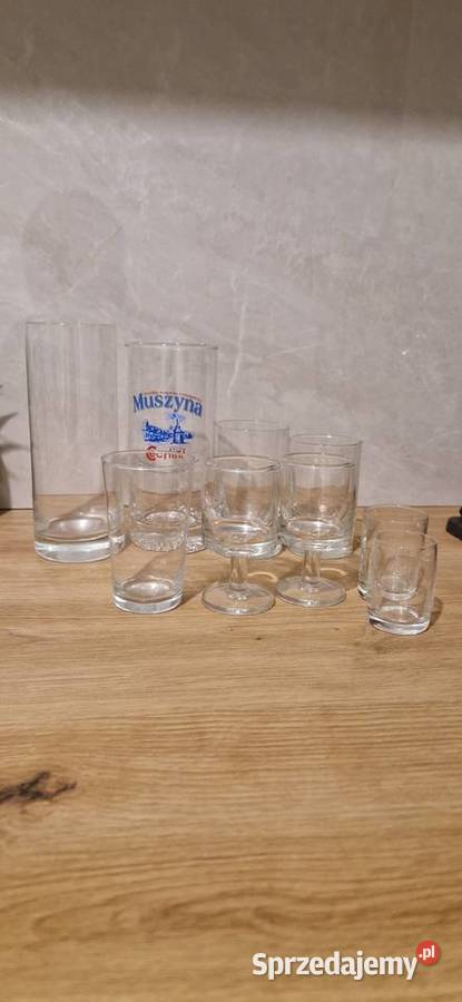 Szklanki kieliszki zestaw 9 małopolskie Kraków sprzedam