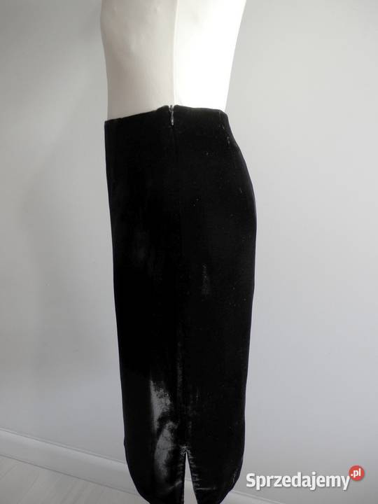 Spódnica Aksamitna Jedwabna Jedwab Wiskoza Łomża
