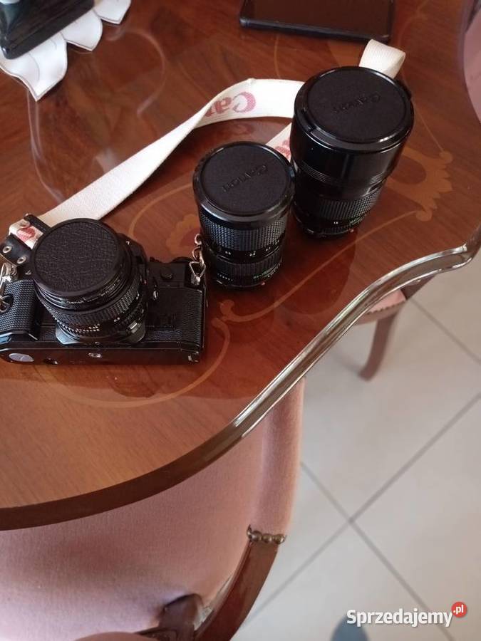 Aparat canon A 1 zobiektywami Aparaty