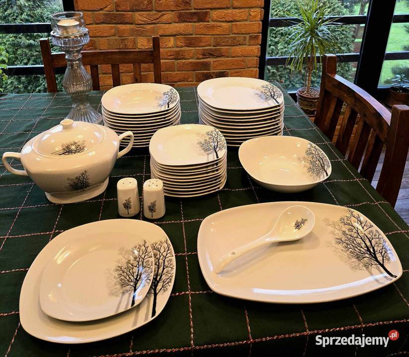 Serwis obiadowy 43el vc442 vc460 drzewa Szczecin