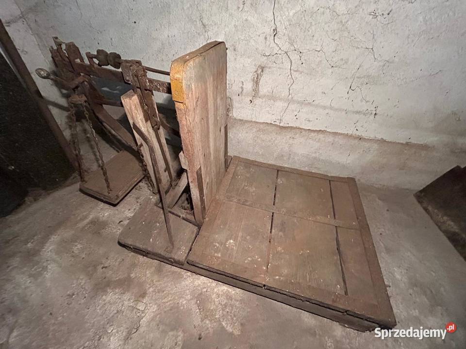Stara waga dziesiętna rolnicza gospodarcza Łowicz