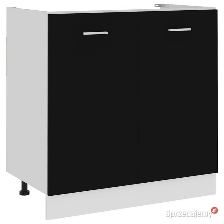 vidaXL Szafka pod zlew Lyon czarna 80x46x815 mazowieckie Warszawa
