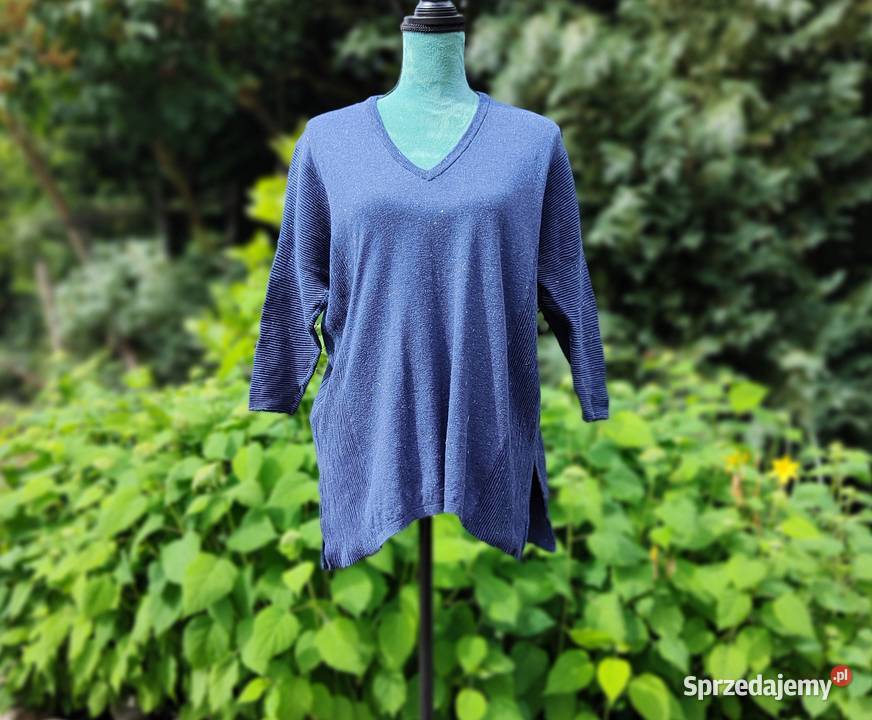 Granatowy sweter bluzka Mango S 35 M 38 oversize Mango zachodniopomorskie Szczecin