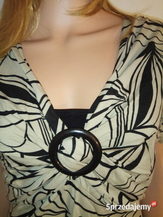 Bluzka Bpc tunika z klamrą wzorzysta r 384042 Rozmiar 42(XL) Pszczyna