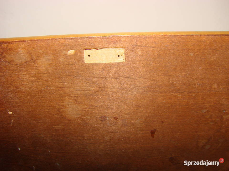 drewniana skrzynka dekoracyjna PRL Pruszcz Gdański