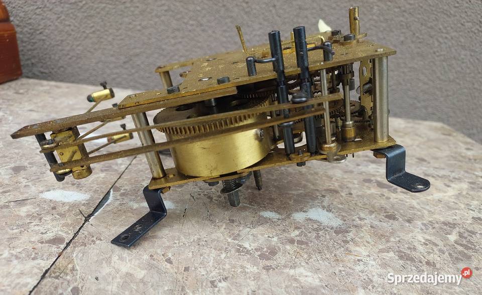 759 Mechanizm starego zegara Gustav Becker GB Tczew