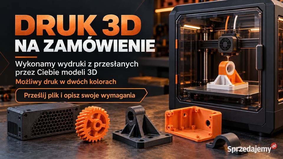 Druk 3D z przesłanego modelu części prototypy Współpraca biznesowa