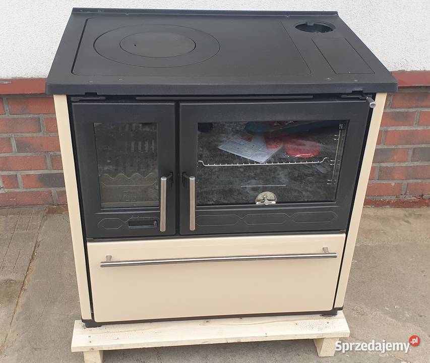PLAMEN 850 GLAS biała kuchnia żeliwna na drewno Wałbrzych