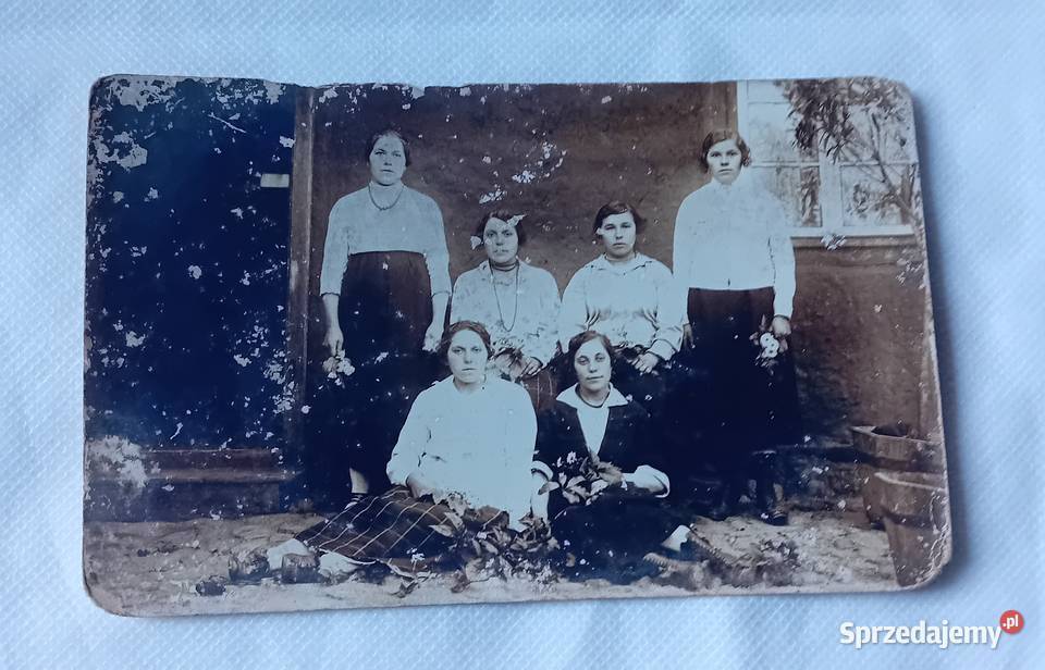 Pocztówka zdjęcie grupy kobiet Prawdopodobnie Kolekcje Koźminek