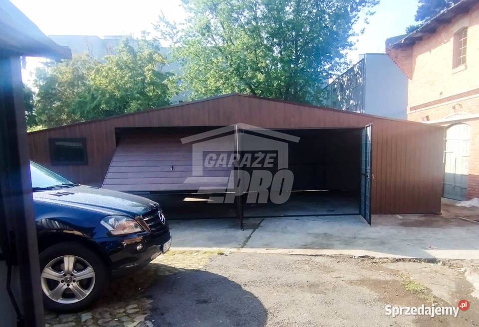 Garaz blaszany 11x6 2x Brama okno Dach sprzedam