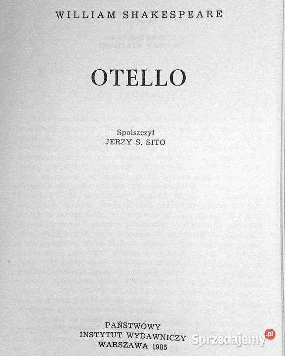 Otello William Shakespeare Chełm