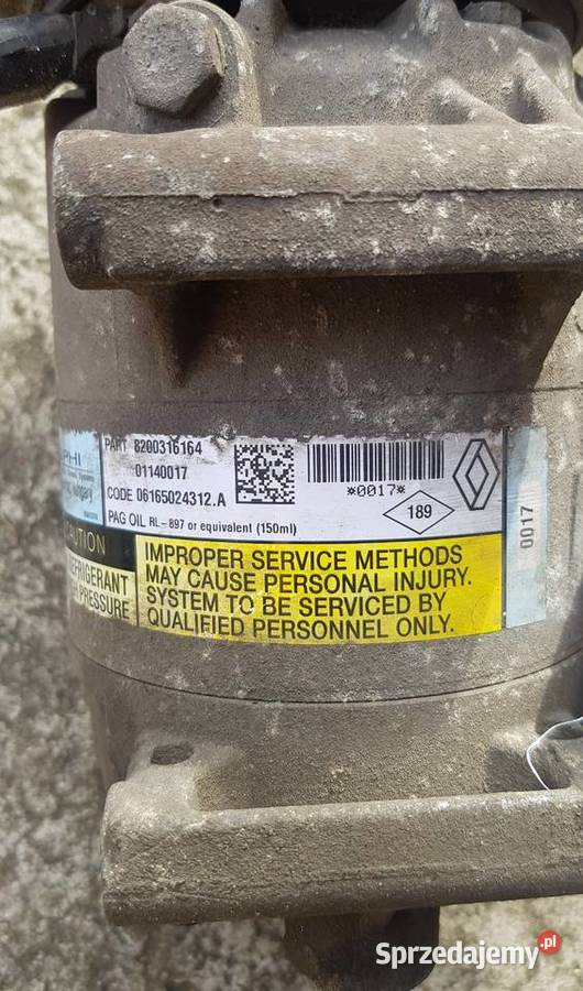 sprężarka kompresor klimatyzacji renault nissan Szczecin