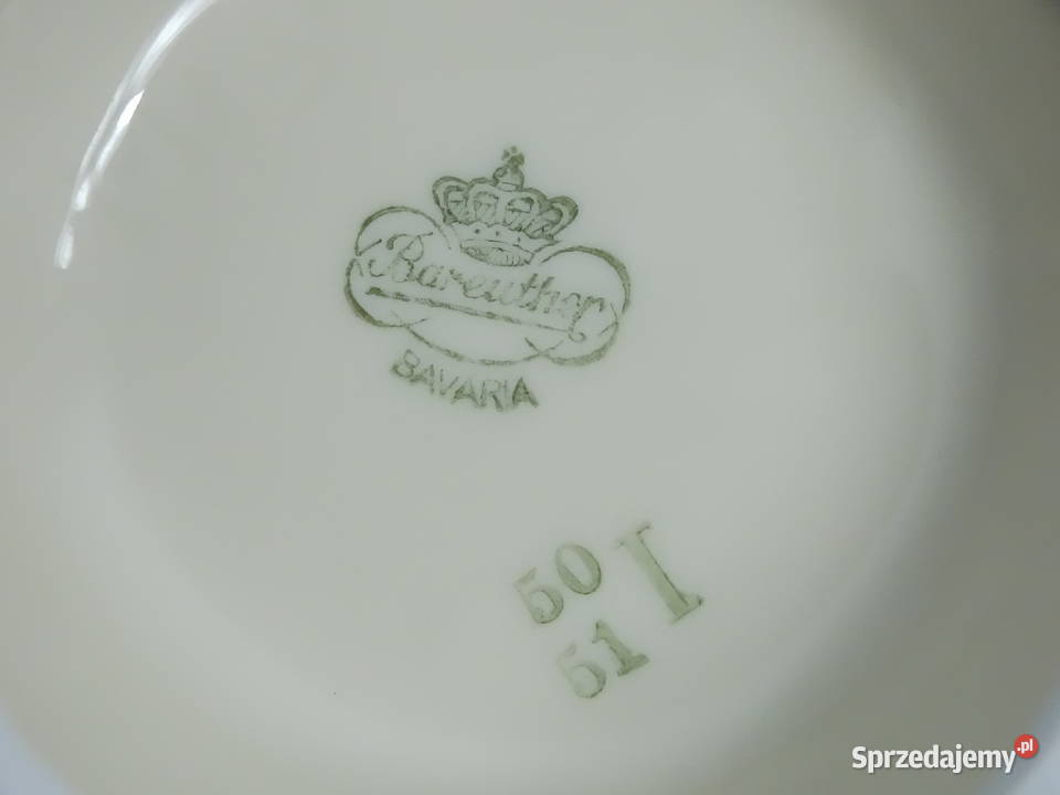Stary wazon porcelanowy Bareuther Bavaria kwiaty Biłgoraj