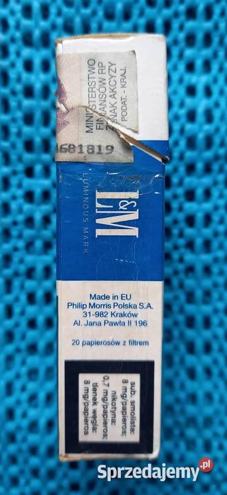 Paczka kolekcjonerska papierosów marki LM Małkinia Górna