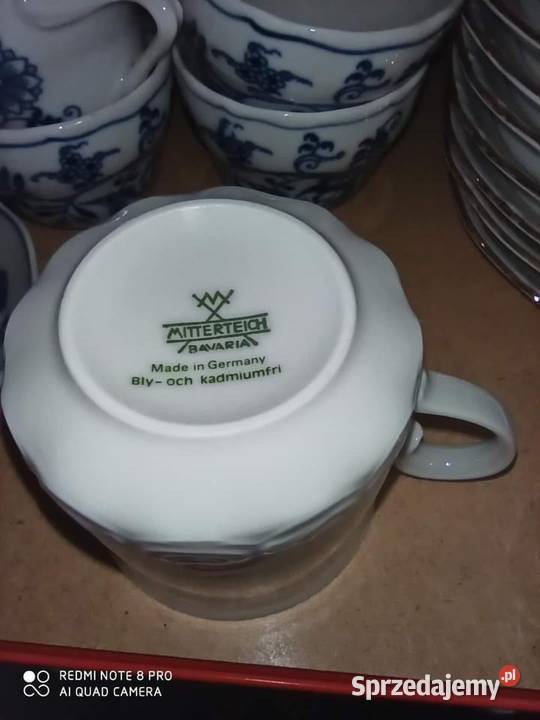 Filiżanka z błękitnymi kwiatkami Winterteich pomorskie Gdańsk sprzedam
