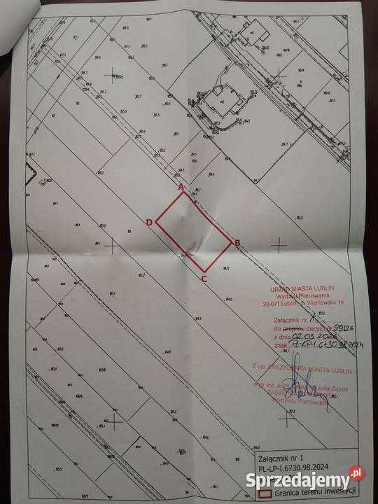 Działka budowlana 1079 m2 Lublin Marzanny 5 lubelskie sprzedam