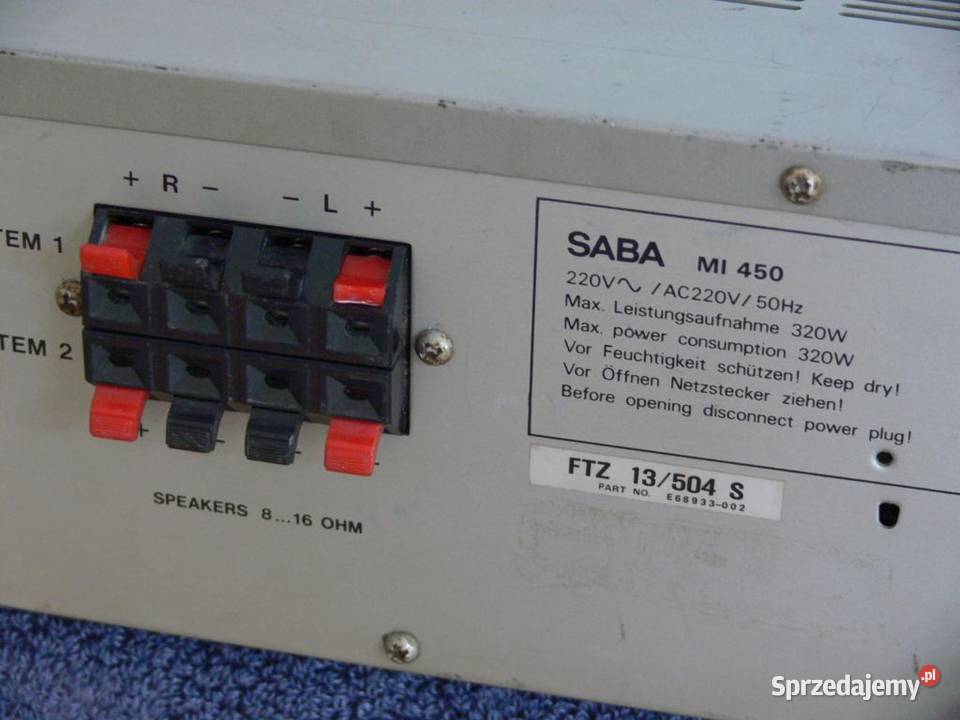 Wzmacniacz Saba MI450 Vintage WYSYŁKA Jasło sprzedam