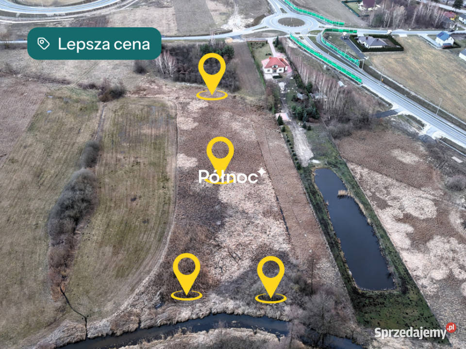 Działka budowlana z pozwoleniem na staw rzece 55m